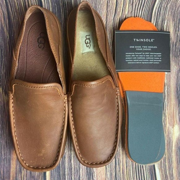 UGG Australia Mens Hunley Loafer Shoes Brown main image 10